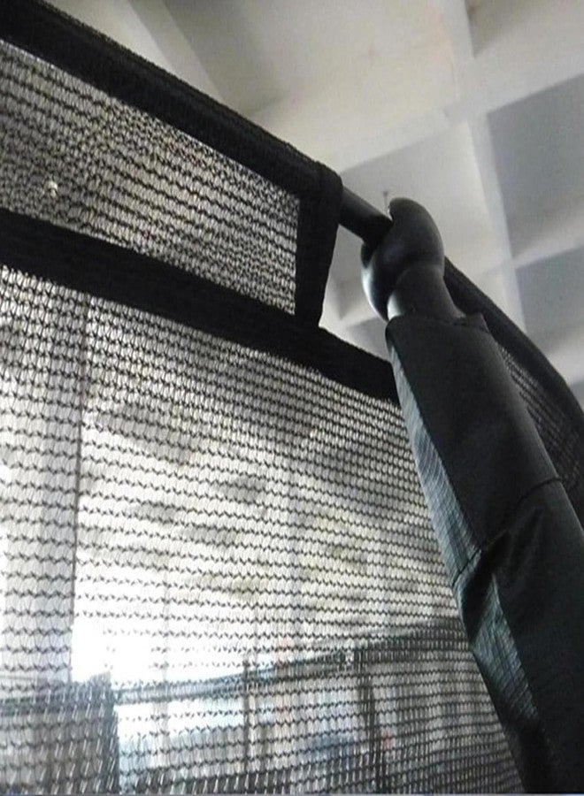 FSDIYU Trampoline Safety Net Replacement, with Zippers and Buckles, 10/12/14 FT UV Resistant Trampoline Enclosure Surround Netting, Round Frames Trampolines Accessories, 12 FT - 8 Poles,Black - Image 4