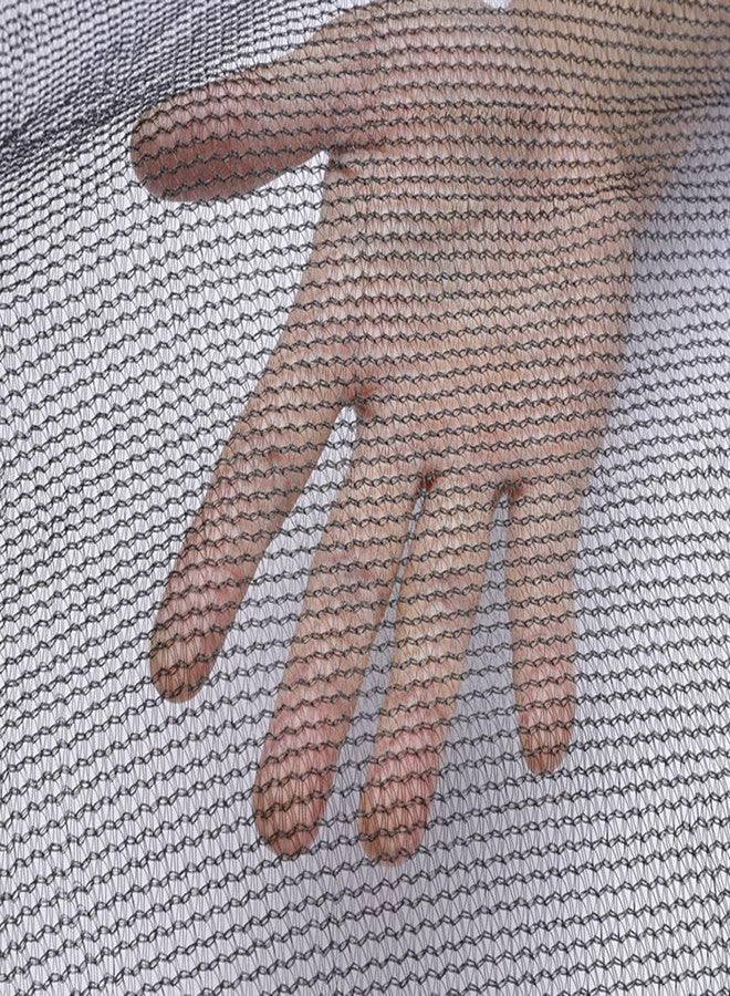 FSDIYU Trampoline Safety Net Replacement, with Zippers and Buckles, 10/12/14 FT UV Resistant Trampoline Enclosure Surround Netting, Round Frames Trampolines Accessories, 12 FT - 8 Poles,Black - Image 2