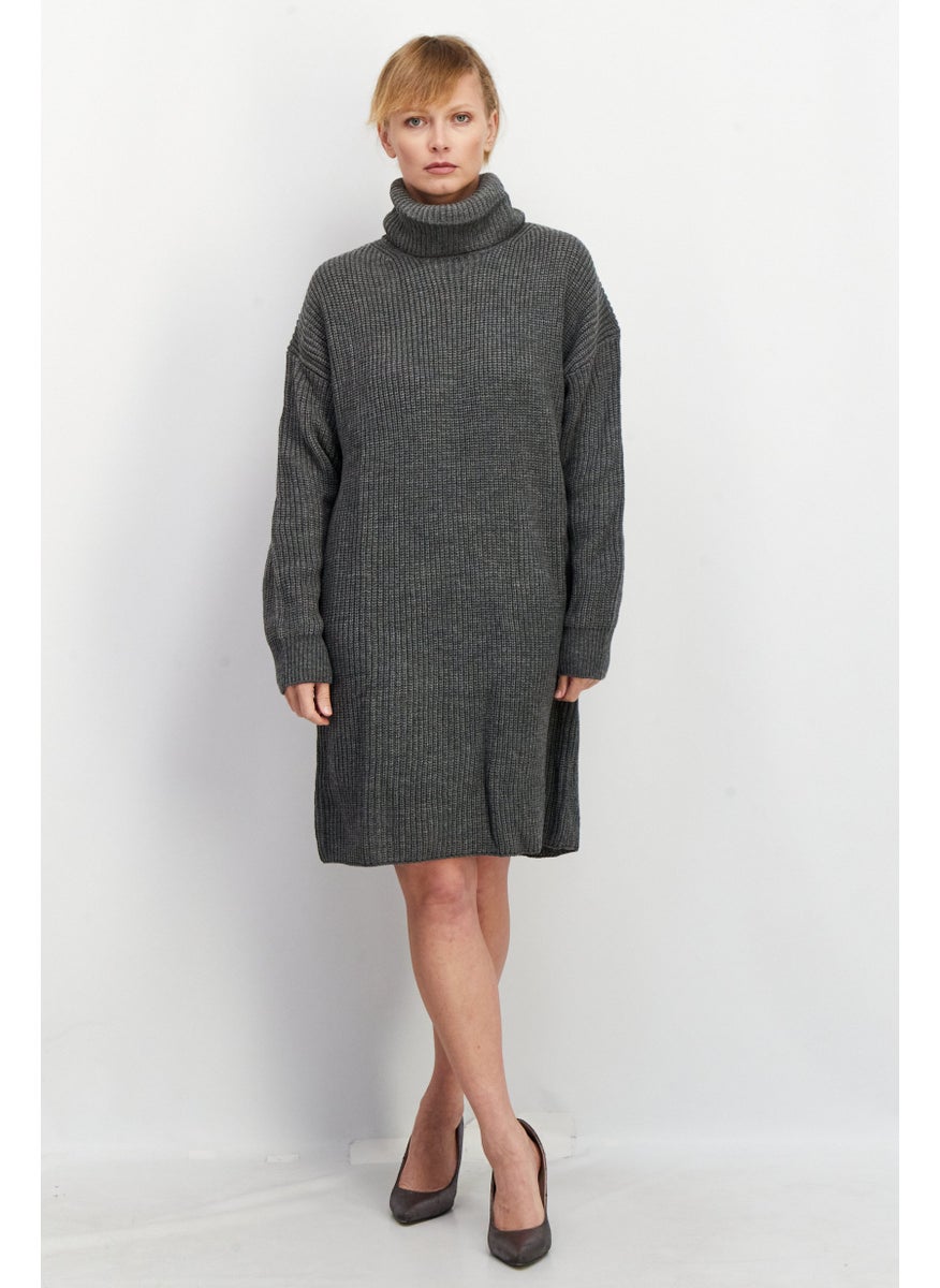 Women Textured Long Sleeve Sweater Dress, Grey - pzsku/Z08A4A2D3AE4D617CF6F2Z/45/_/1724350967/d9ac64a6-eaf8-41c2-9ac2-cea319e5c5ba