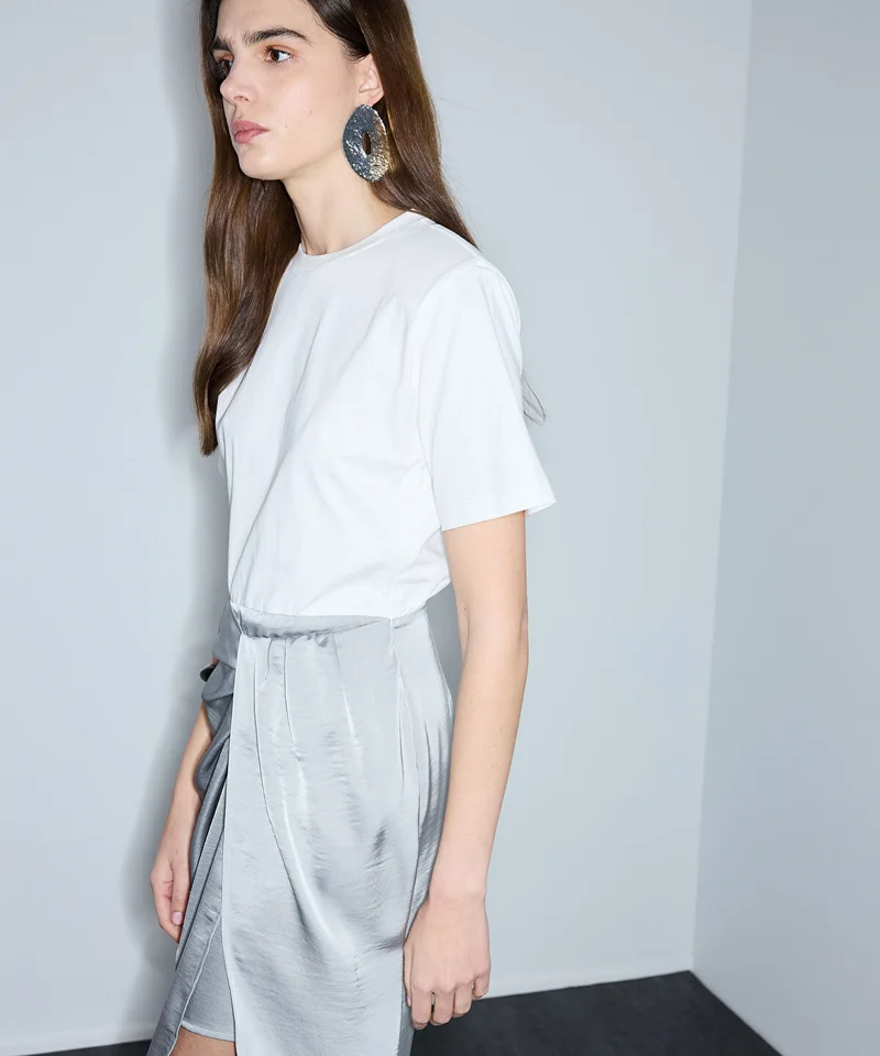 Ipekyol  Twist-Detail Mixed-Media Dress for Women | Best Price UAE