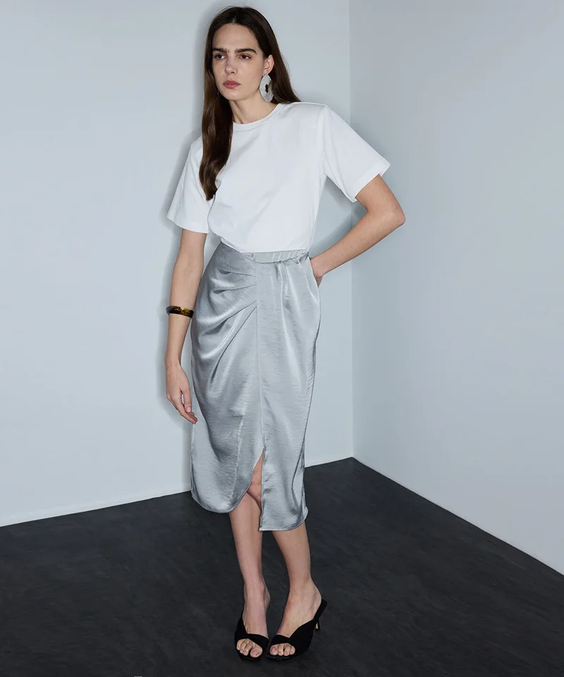 ابيكول Twist-Detail Mixed-Media Dress