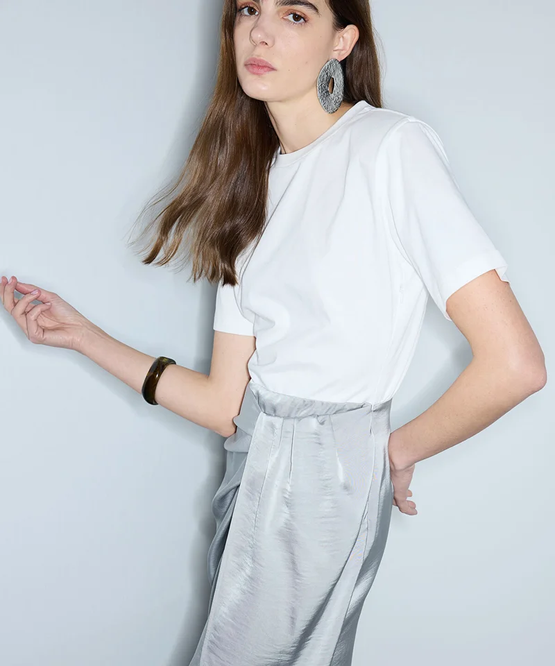 ابيكول Twist-Detail Mixed-Media Dress