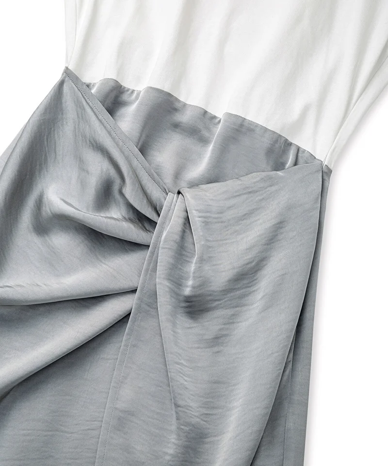 Ipekyol  Twist-Detail Mixed-Media Dress for Women | Best Price UAE