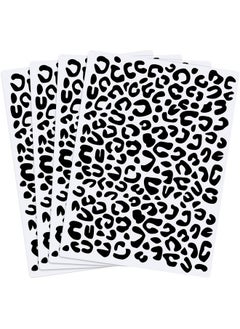 Zonon 4 Pieces Leopard Skin Stencil Painting Stencil Reusable Painting Stencil Template For Scrapbooking Drawing Tracing Diy Furniture Wall Floor Decor (5.9 X 8.3 Inch)  - Image 1