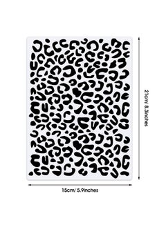 Zonon 4 Pieces Leopard Skin Stencil Painting Stencil Reusable Painting Stencil Template For Scrapbooking Drawing Tracing Diy Furniture Wall Floor Decor (5.9 X 8.3 Inch)  - Image 2