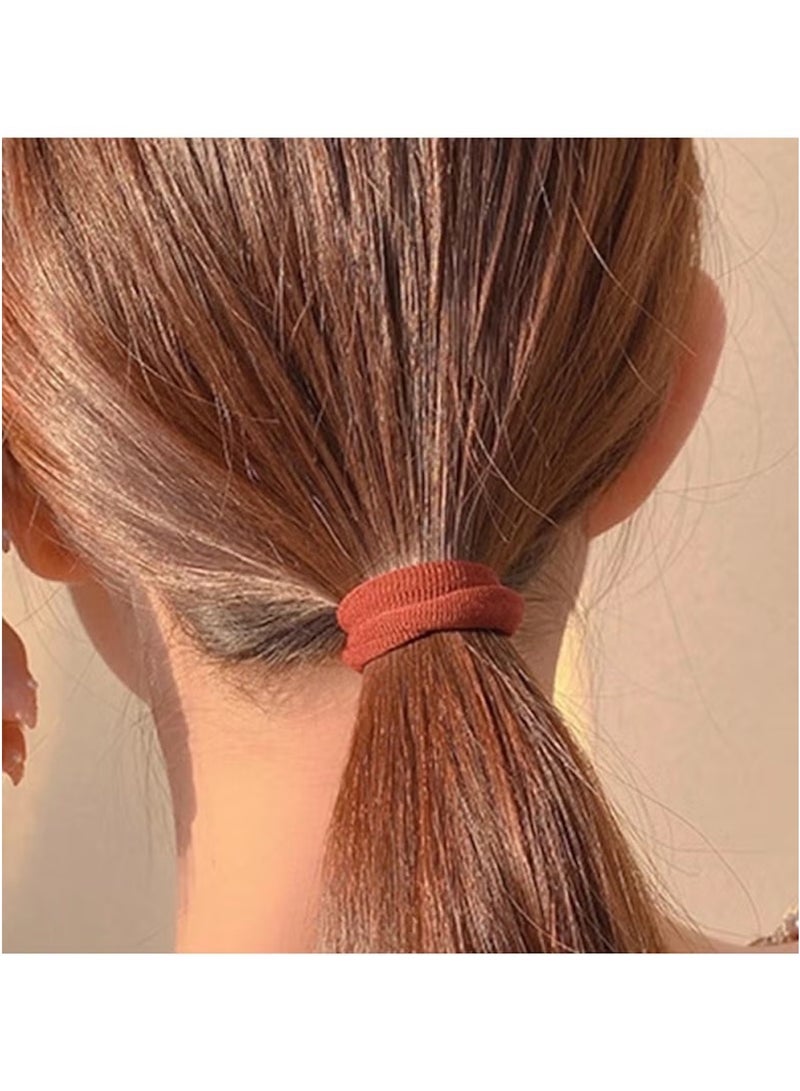 Huitich Seamless High Elastic Hair Bands – 20-Piece Multicolour Rubber Hair Ties in Storage Can - Image 3