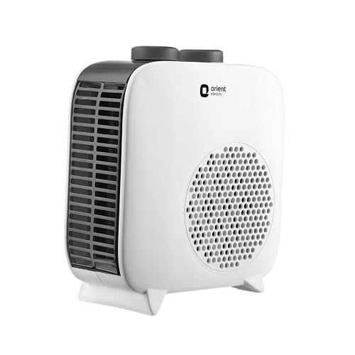 Orient Electric Glint Room Heater for Home | Dual Heating Mode (1000/2000 Watts) | Overheat Protection | Dual Placement | 5 Level Safety Protection | Electric Fan Heater for Winter | Pack of 1 - White - Image 1