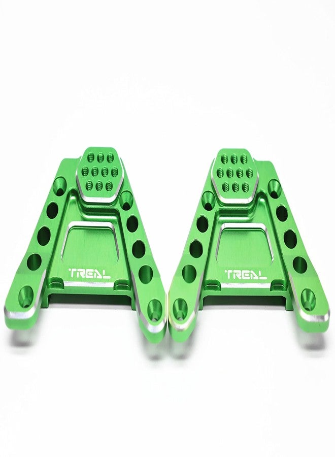TREAL CNC Aluminum 7075 Rear Shock Towers for SCX6, Left/Right (2) pcs Hoops Bracket Mount Upgrades for 1/6 Axial SCX6 (Green) - Image 3