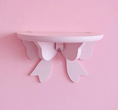 PEXIZUAN NAA Kawaii Wood Floating Shelf Kawaii Wall Decor Kawaii Room Decor Kawaii Pink Room Décor, Pastel Pink - Image 3