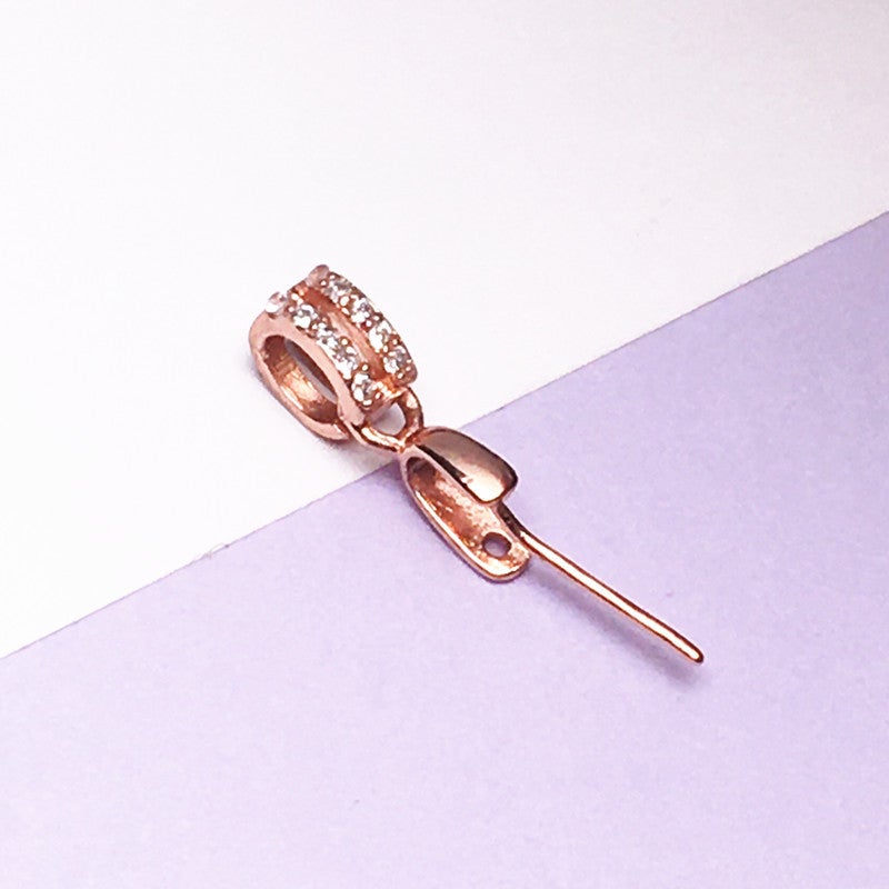 Melon Buckle S925 Sterling Silver Jade Pendant Clip Buckle Guanyin Silver Buckle Head Oblique Hole Necklace Buckle Pendant Jade Buddha Male Needle Buckle - Image 1
