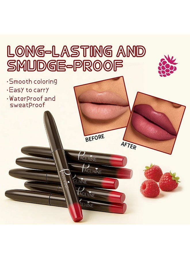 PAGE VINE Bitten Juice Lip Stain, Long-Lasting Transfer-Proof Buildable Tint, Precision Brush Tip Waterproof Lip Makeup 05#Strawberry Jelly - Image 4