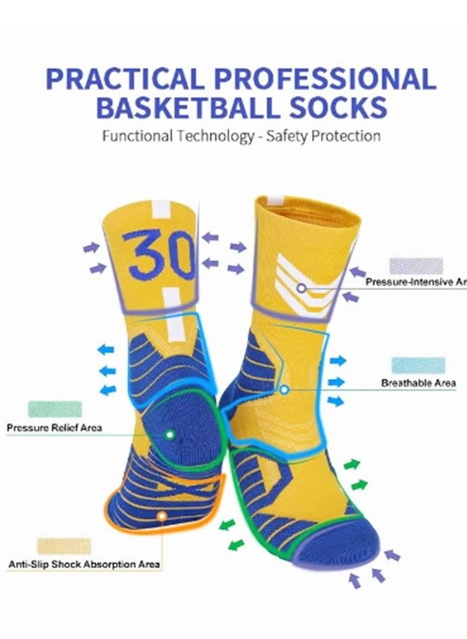 Ant - Basketball Socks, Athletic Socks with Ankle Protection, Football Socks & Running Socks, Compression Cushion Sport Socks Unisex - Image 1