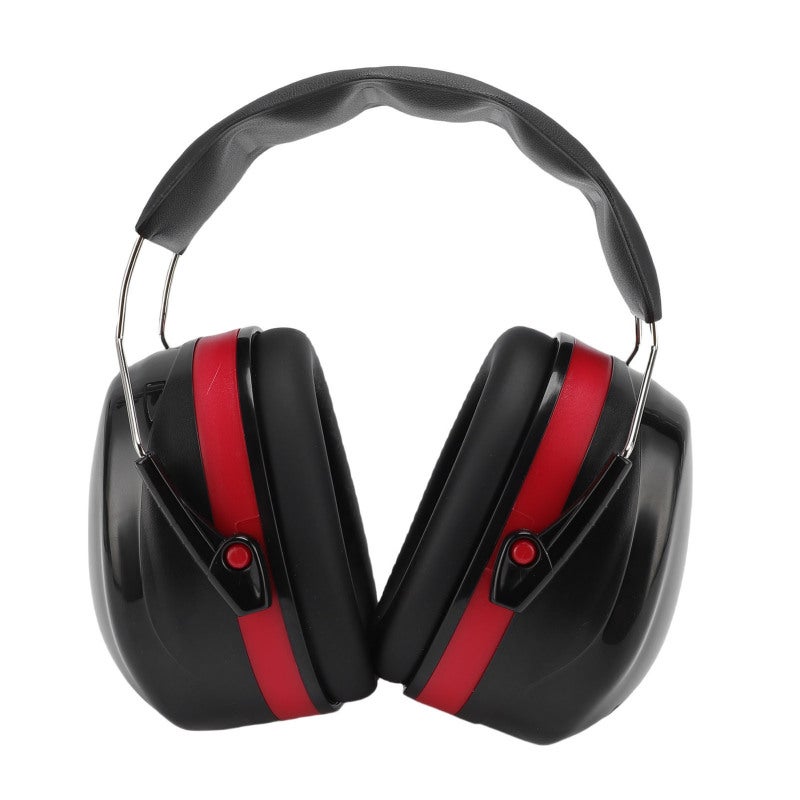 Noise Reduction Ear Muff: NRR 27dB, Rugged ABS Shell & Thick Foam Padding - Adjustable Ergonomic Headband 360° Rotating Ear Cups - Foldable Portable Design for Industrial Work, Shooting, Lawn Mowing, - Image 3