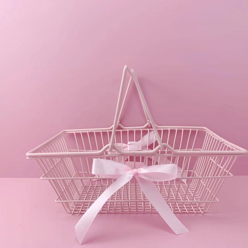 general Mini Metal Storage Basket Desktop Organizer for Home Office - Image 1