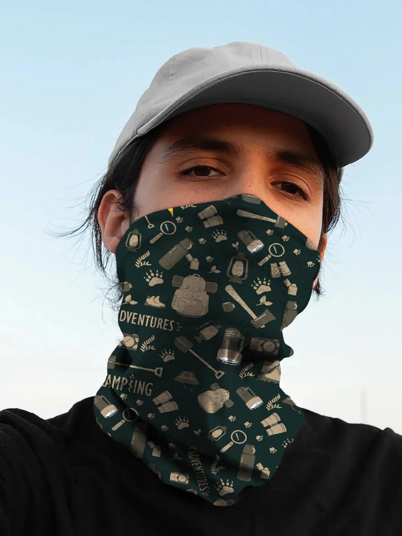 WANDERLOOMS Backpack Mode Polygiene Treated Odour-Free Bandana for Men Hair | Antibacterial & Breathable Bandana for Men Bike |Multipurpose Face Mask, Neck Gaiter & Headwrap - Image 3