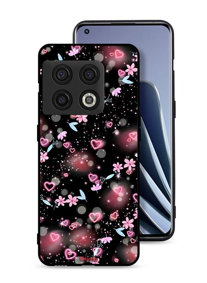 Tolwak OnePlus 10 Pro 5G Protective Case Cover Small Hearts And Flowers - Image 1