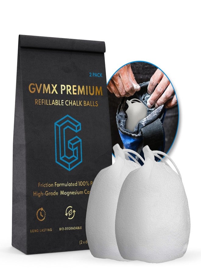 GVMX Premium Refillable Chalk Balls - 2 Pack - Image 1