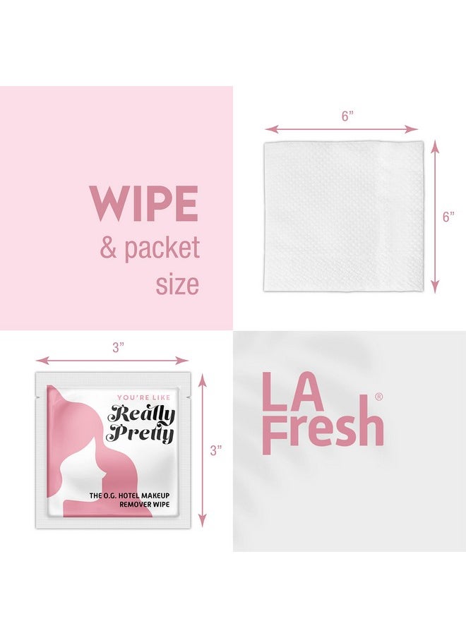 LA FRESH A Fresh Makeup Remover Facial Cleansing Wipes Waterproof Makeup Face Cleansing Wipes With Vitamin E Pack Of 50Ct Facial Wipes Skin Care Travel Essentials  - Image 5