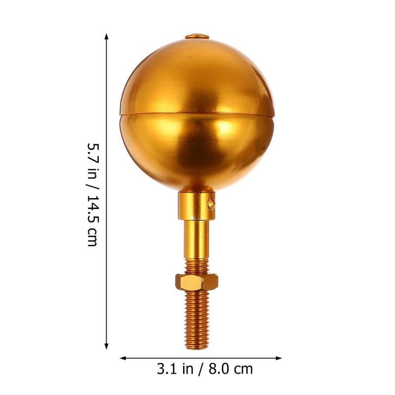Aluminum Alloy Flagpole Finial Ball Set For 1 2 Inch Outdoor Garden Poles - Image 3