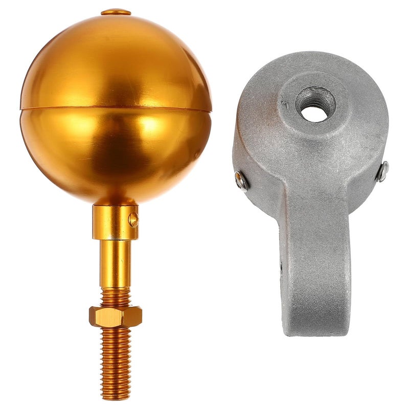Aluminum Alloy Flagpole Finial Ball Set For 1 2 Inch Outdoor Garden Poles - Image 2
