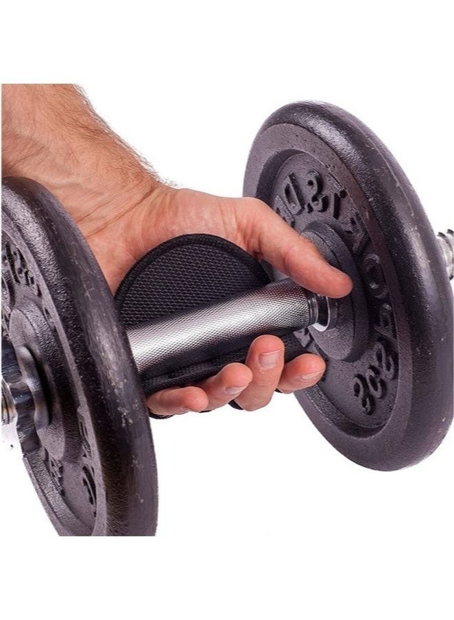 وسادات قبضة من النيوبرين لرفع الأثقال، قفازات تمرين رياضية بأربعة أصابع، قفازات تمارين رياضية لرفع الأثقال (قطعتان) - Image 3