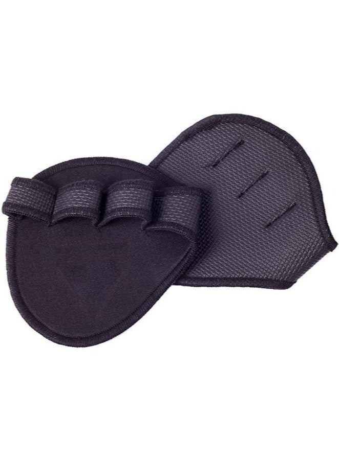 وسادات قبضة من النيوبرين لرفع الأثقال، قفازات تمرين رياضية بأربعة أصابع، قفازات تمارين رياضية لرفع الأثقال (قطعتان) - Image 1