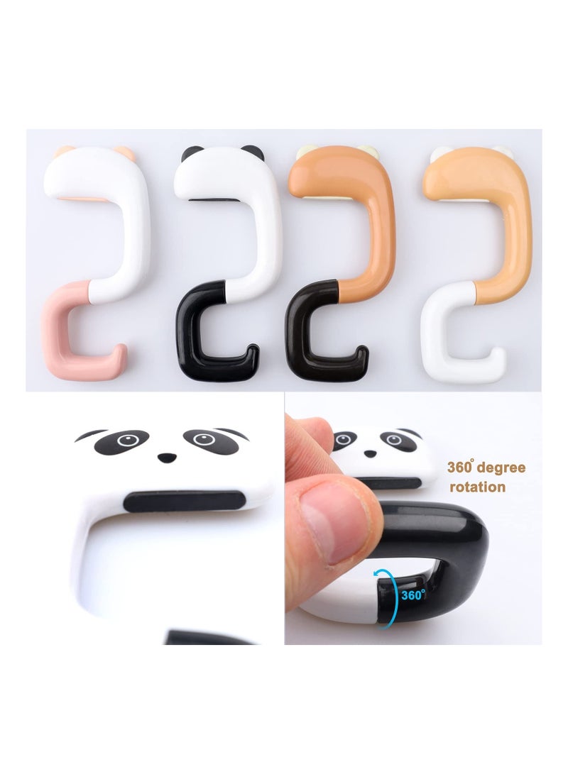 Purse Hook for Table, Foldable Purse Hanger, Purse Holder for Student Table Desk Restroom Office Shool Restraurant, Handbag Hook Holder Hand Bag Hanger for Tables, Desks(4PC)  - Image 3