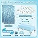 Fantspati Blue Birthday Decorations Blue Party Decor with Balloons Happy Birthday Banner Birthday Sash Tablecloth Fringe Curtain Light Blue Bday Decorations for Baby Boys Girl Men Women - Image 4