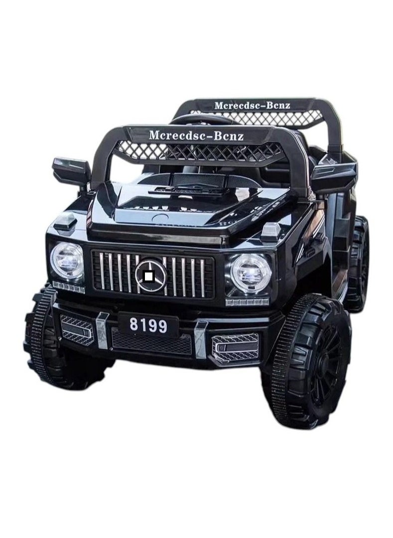 StarKids Mercedes children's electric car with remote control, equipped with 2 electric motors, 12v - 4000mah battery (Black) 