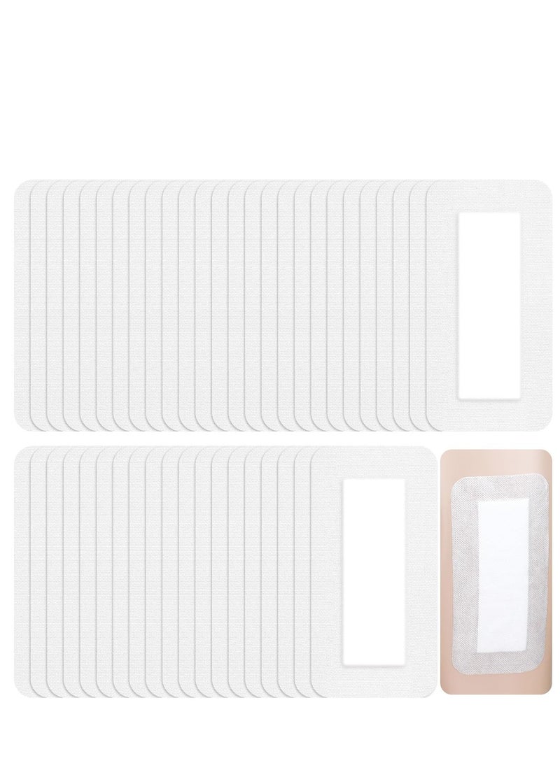 SYOSI 40 Pcs Waterproof Adhesive Island Dressing, 4" x 10" Sterile Island Wound Dressing, Breathable Bordered Gauze Dressing, Individually Wrapped Latex Free Bandages for Blister Wound Care(4x8 In) - Image 1