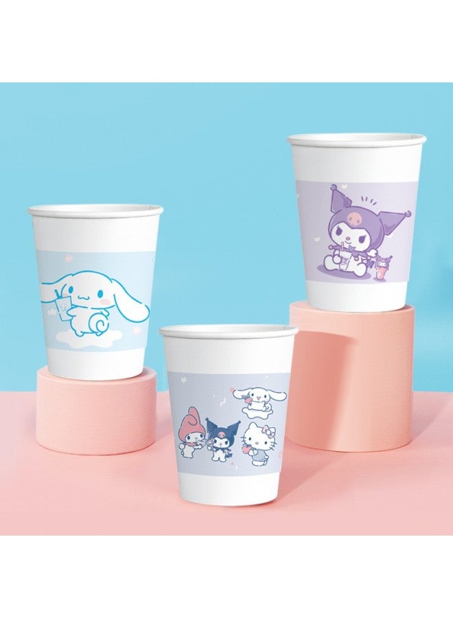 Yekee Disposable Paper Cups, Thickened Type, Sanrio Co-branded, For Home And Office Use, 250ml*50 Pieces, K-8163 - Image 4