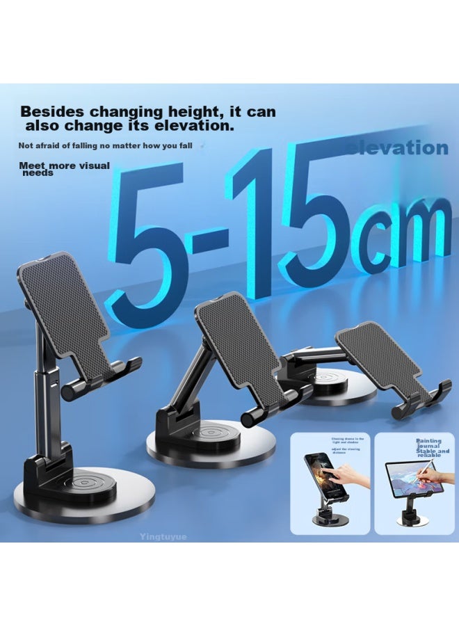 Kovol [adjustable Height + Rotating] Phone Stand, Desktop Ipad Tablet Stand, Lazy Stand, Bedside Thickened Metal Base, Gaming Reading Binge-watching Multi-functional Adjustable Stand - Image 1