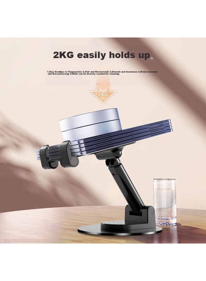 Kovol [adjustable Height + Rotating] Phone Stand, Desktop Ipad Tablet Stand, Lazy Stand, Bedside Thickened Metal Base, Gaming Reading Binge-watching Multi-functional Adjustable Stand - Image 4