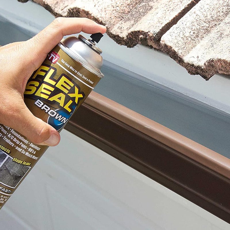 Flex Seal, 14 oz, 2-Pack, Blue, Stop Leaks Instantly, Waterproof Rubber Spray On Sealant Coating, Perfect for Gutters, Wood, RV, Campers, Roof Repair, Skylights, Windows, and More - Image 3
