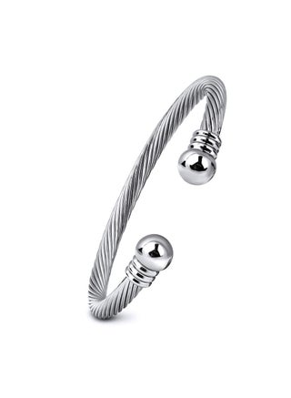 سوار سوار سوار من الفولاذ المقاوم للصدأ مرن قابل للتعديل من الفولاذ المقاوم للصدأ بسلك ملتوي سوار سوار أنيق للرجال للنساء - pzsku/Z08A5B6A3E2CA634F23ECZ/45/1742796984/c69cf1ee-bee4-4fd8-b27b-f9d54b12227b