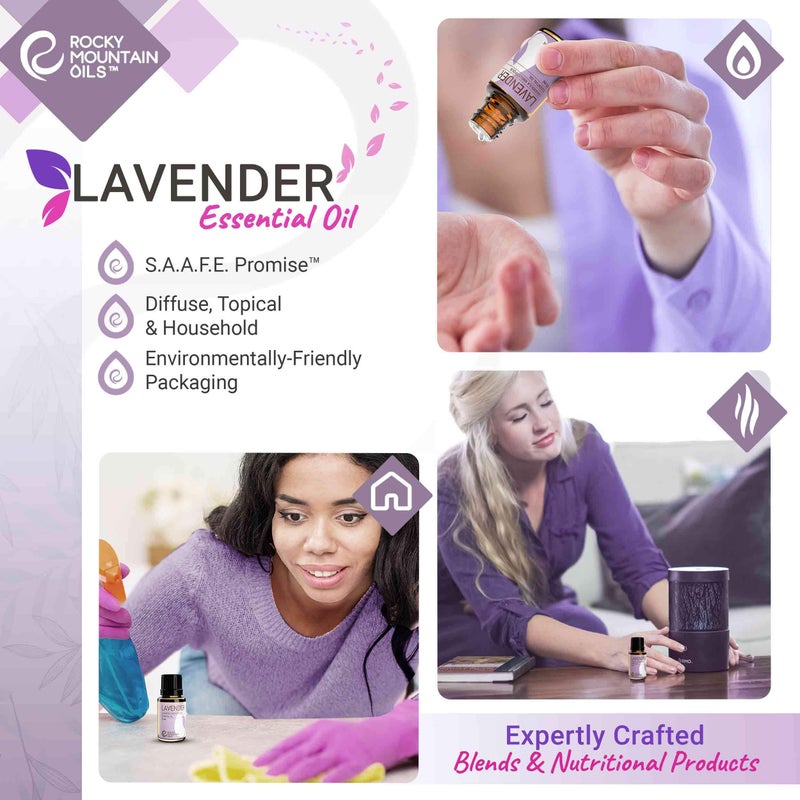 Rocky Mountain Oils Purify Lavender Essential Oil - Organic, Diffuser Oil, Frankincense, Sage oil Pure Essential Oils for Diffuser and Aromatherapy, Perfect for Hotel, Spa, Sleep Diffuser Oil - Image 5