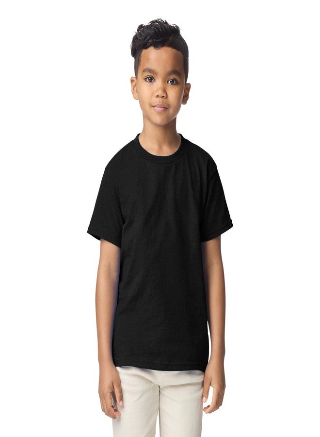 Gildan Youth DryBlend T-Shirt, Style G8000B, 2-Pack, Black, Large - Image 2