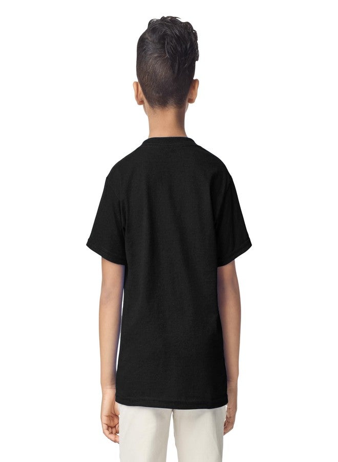 Gildan Youth DryBlend T-Shirt, Style G8000B, 2-Pack, Black, Large - Image 3