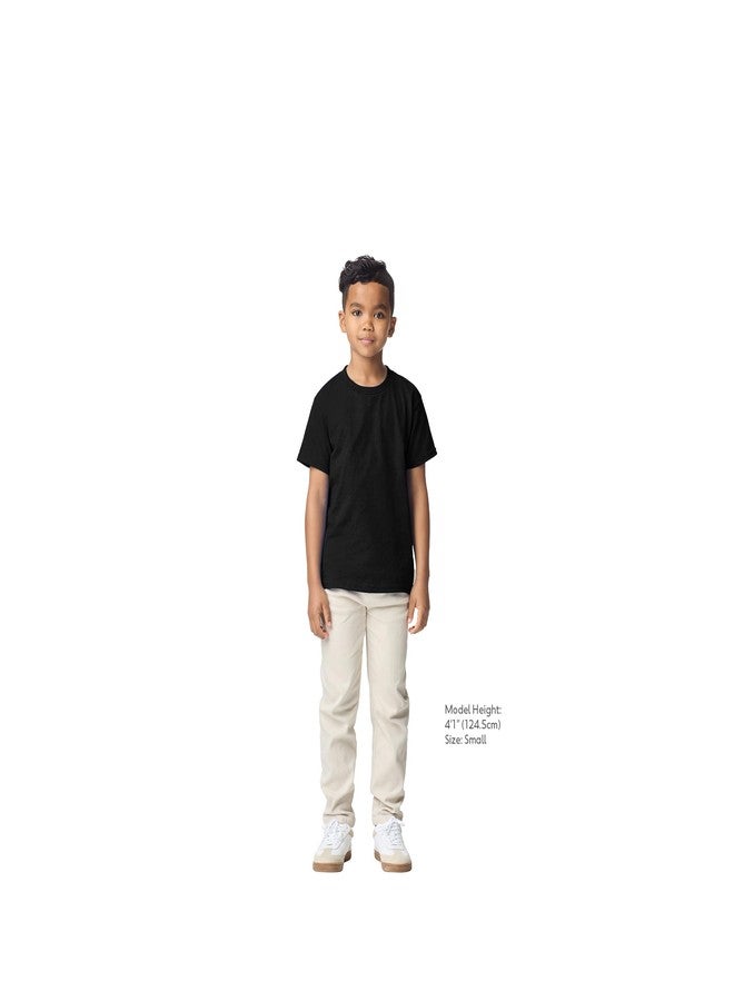 Gildan Youth DryBlend T-Shirt, Style G8000B, 2-Pack, Black, Large - Image 5