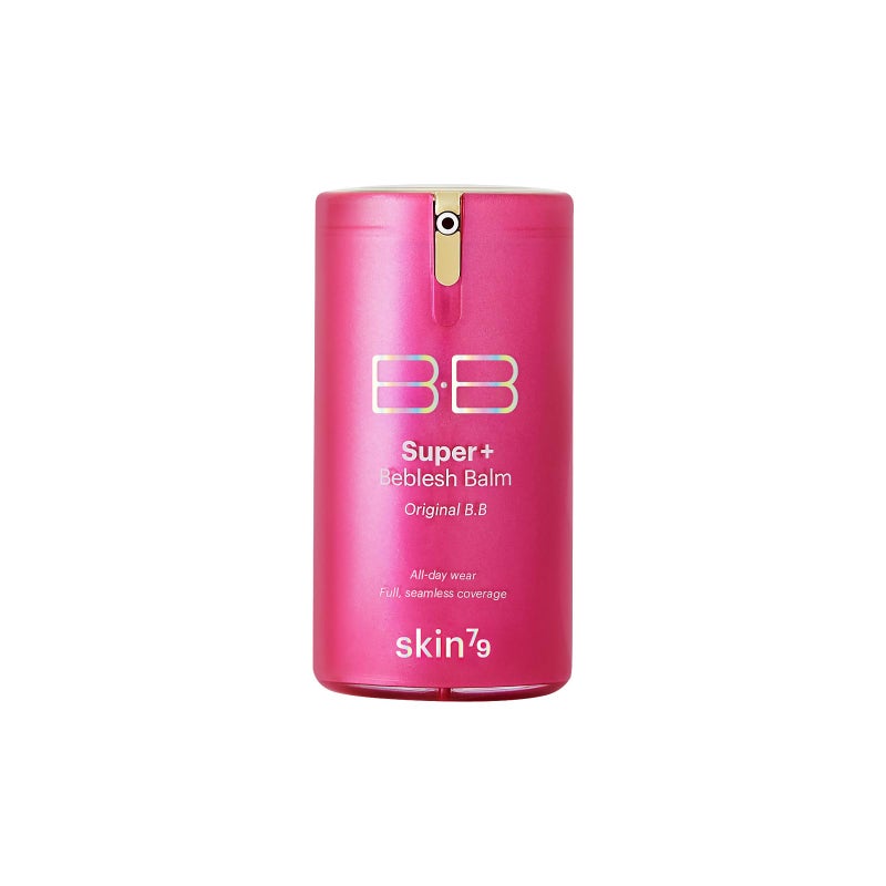 SKIN79 Super Plus Beblesh Balm Pink BB 40g All Day Lasting BB Cream  Made In Korea US exclusive Version K Beauty Flawless Radiant Base Foundation Makeup Blemish Cover Tinted Moisturizer Pink 21 color