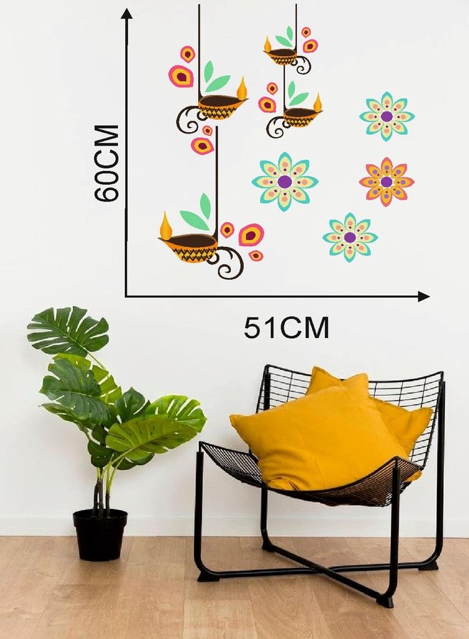 Akki Wold Cartoon Children with Flowers Wall Decal Sticker, Garden Scene Sticker, Decorative Wall Decor Sticker (Desg_03) - Image 3