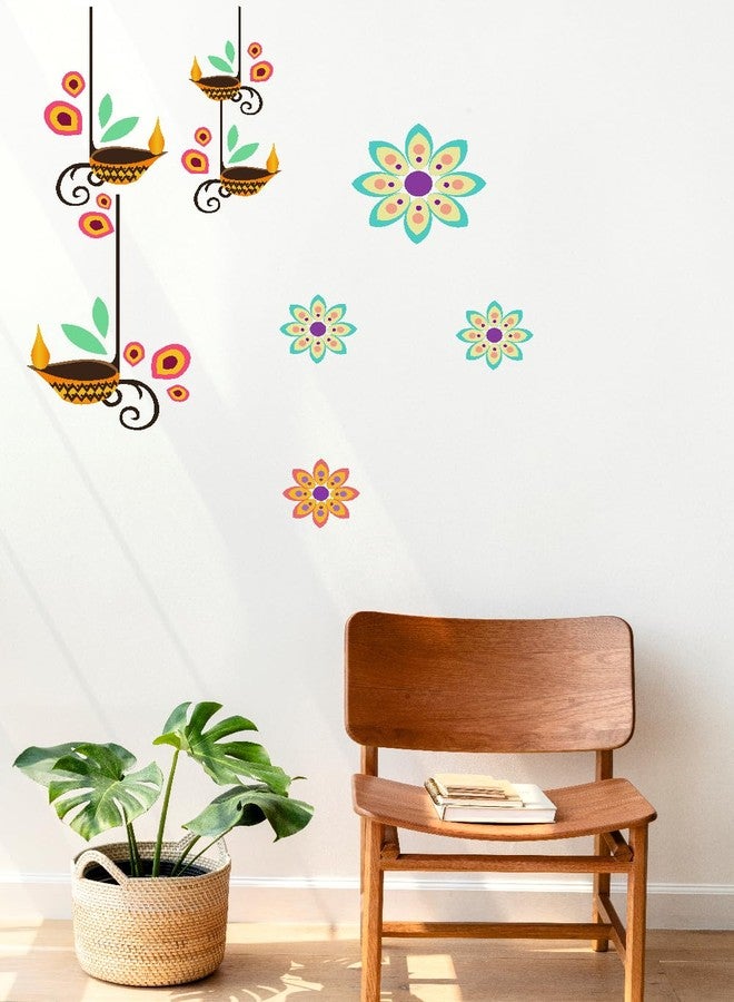 Akki Wold Cartoon Children with Flowers Wall Decal Sticker, Garden Scene Sticker, Decorative Wall Decor Sticker (Desg_03) - Image 4