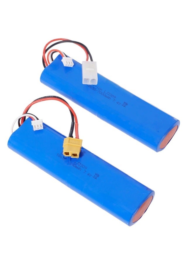 7.4v7000mAh Large Capacity Lithium Battery Henglong 381838893809 Remote Control Battery 1800-Color:L6.2 Otamiya 2800mah+usb  - Image 2