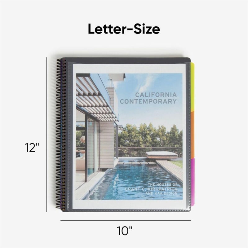 Smead Project Organizer, 24 Pockets, Grey with Assorted Bright Tabs, Tear Resistant Poly, 1/3-Cut Tabs, Letter Size (89206) - Image 3