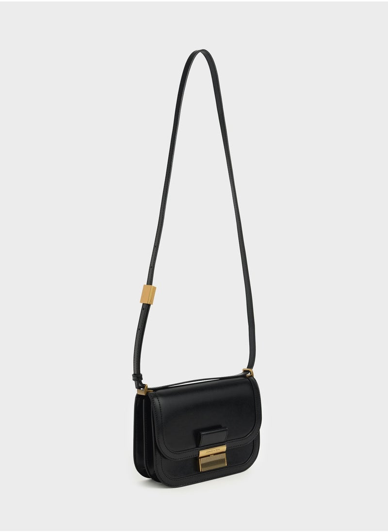 Charles & Keith CHARLES & KEITH Charlot Crossbody Bag & Shoulder Bag  - Black  - Image 3