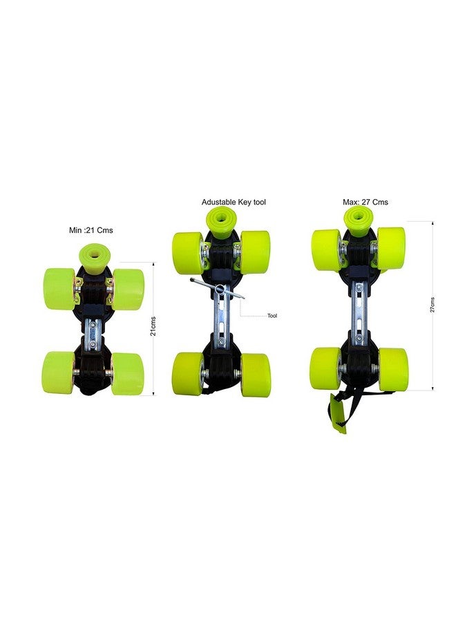 Jaspo Unisex Storm Pro Superior Senior Skates Combo (Skates+Helmet+Knee+Elbow+Wrist) Suitable For Age Upto 6 To 14 Years, Outdoor Wheel, Yellow  - Image 4