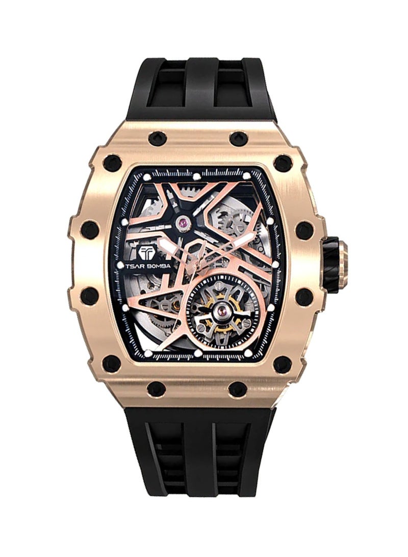 TSAR BOMBA Men's Elemental Series Automatic Silicone Rubber Strap Watch TB8209A-05 - Image 1