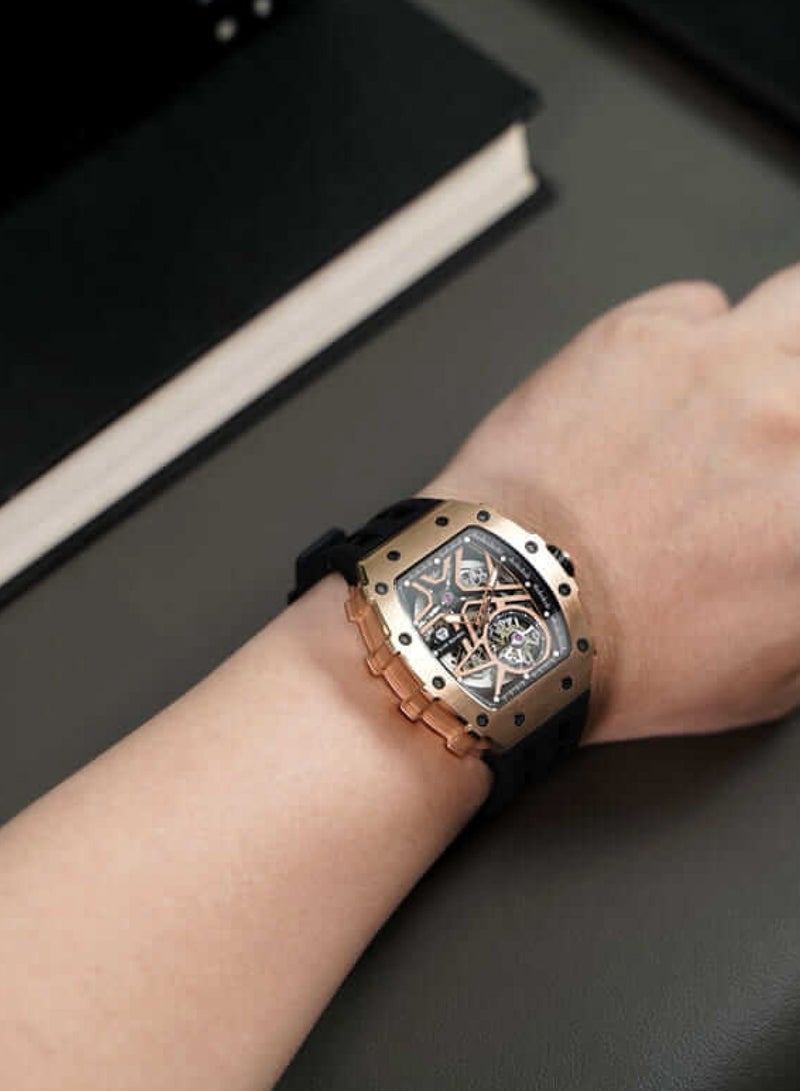 TSAR BOMBA Men's Elemental Series Automatic Silicone Rubber Strap Watch TB8209A-05 - Image 5