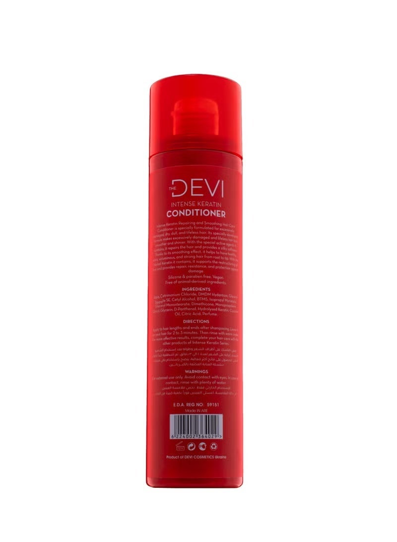 devia DEVI Intense Keratin Conditioner, Intense Repair and Smooth Care, Free, 400 ml - Image 2