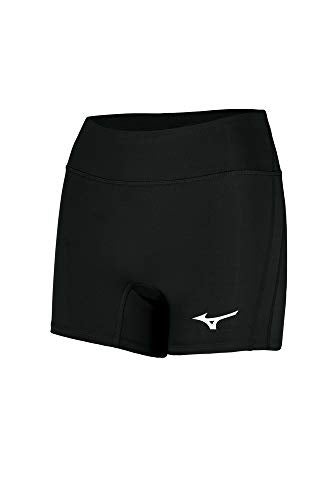 Mizuno Womens Elevated 4 Inseam Volleyball Short Black XSmall - Image 1